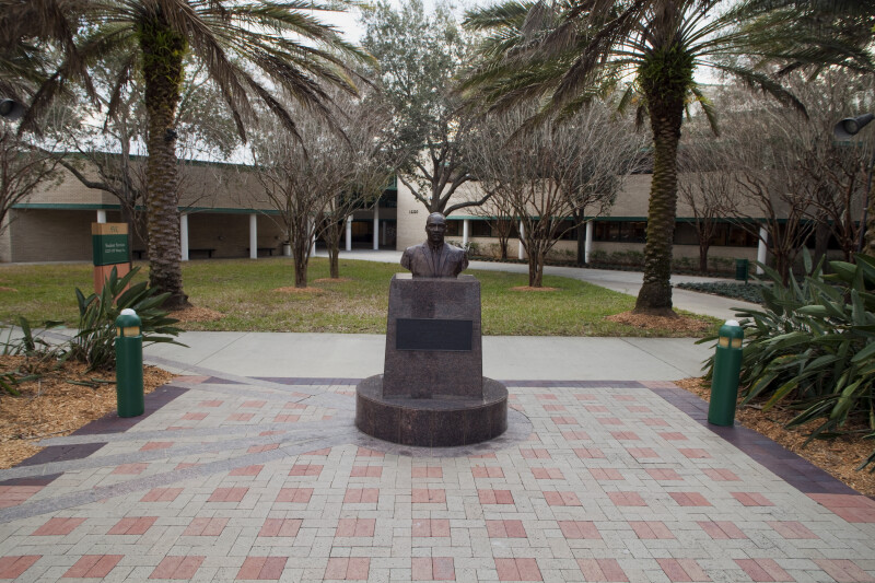 MLK Bust by SVC Building