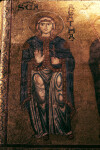 Monreale cathedral, north wall of the presbytery, mosaic of St. Agatha