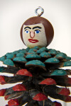 New Brunswick Handcrafted Male Doll with Painted Pinecone Body (Close Up)