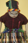 New Mexico Handcrafted Navajo Indian With  Embroidered Facial Features (Close Up)
