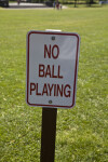 No Ball Playing