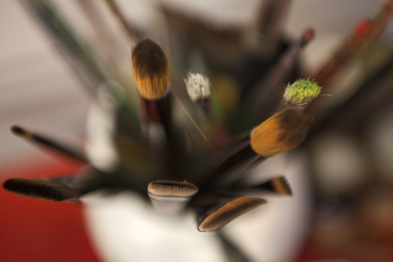 Paintbrushes in a Cup