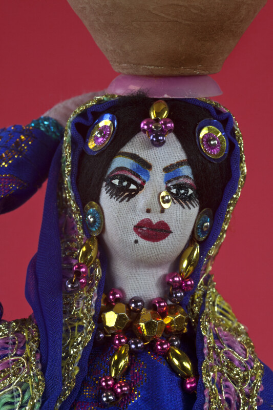 Pakistani Lady Figurine with Veil  (Close Up)