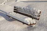 Park Bench in the Snow