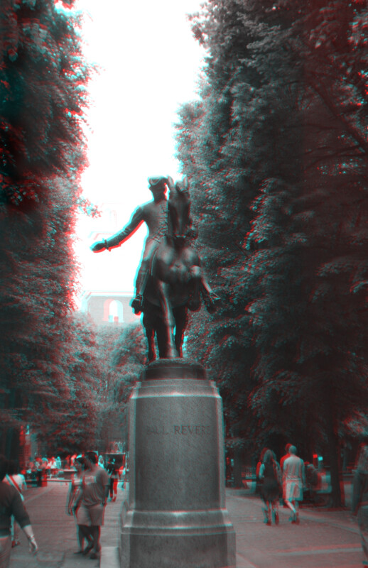 Paul Revere on Horseback, from front