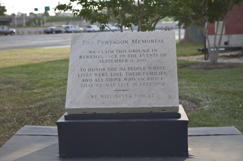 Pentagon Memorial Stone