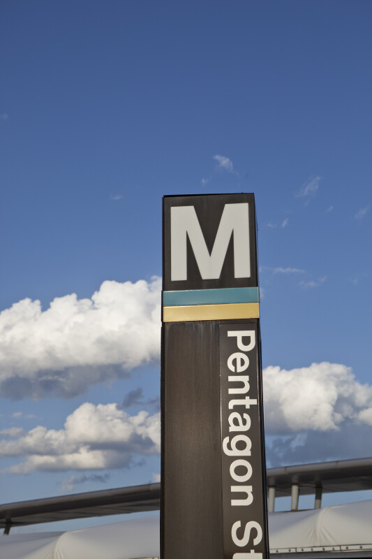 Pentagon Metro Station Sign