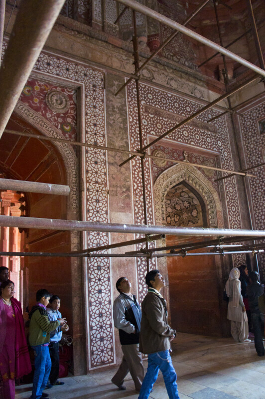 People Walking Inside Jami Masjid