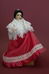 Philippines Hand Made Cloth Female Doll With Painted Features (Full View)