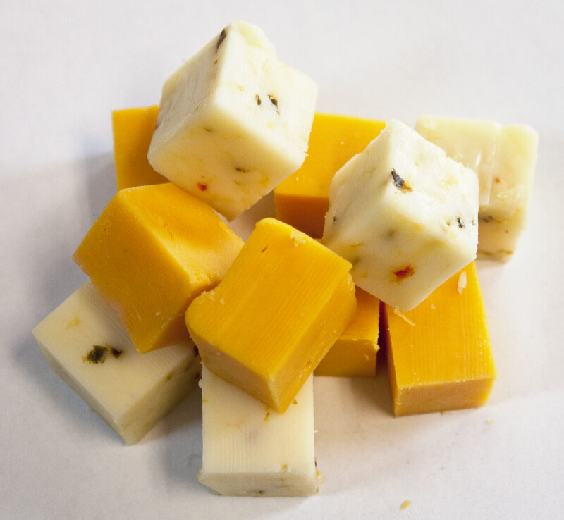 Pile of Cheese Cubes