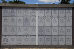 Plaques at Columbarium