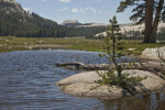 Pothole Dome from the South over a Lake