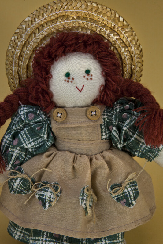 Prince Edward Island Canadian Stuffed Female Figure of Anne of Green Gables (Three Quarter Length)