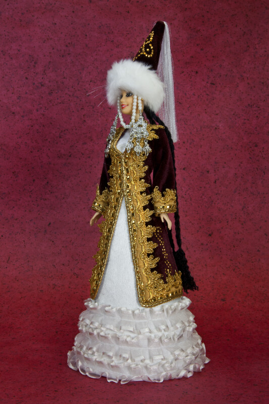 Princess Doll Made with Rubber, Plastic, and Paper (Three Quarter View)