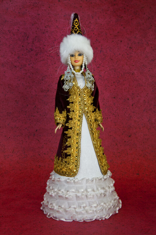 Princess Doll Wearing Cone-Shaped Hat (Full View)