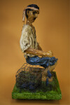 Puerto Rican Paper Mache' Man with Land Crabs (Right Side View)
