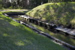 Reconstructed Moat at Fort Caroline National Memorial