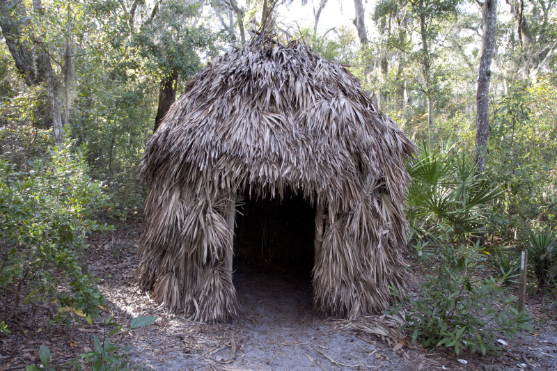 Reconstructed Native American Hut