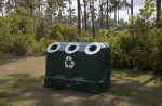 Recycling Bin at Long Pine Key of Everglades National Park