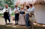 Reenactors Reveling