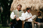 Reenactors Singing