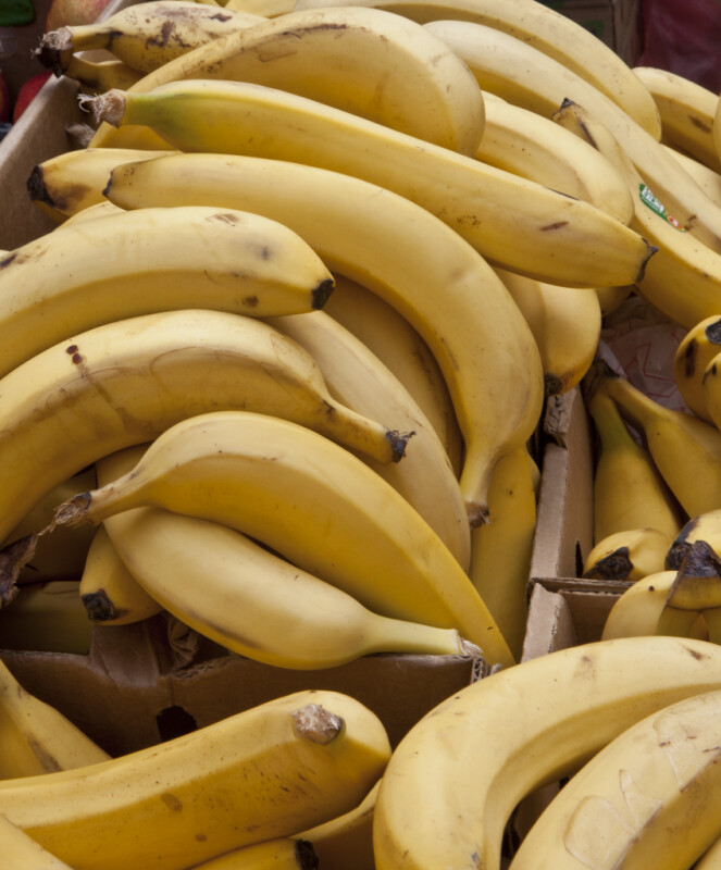 Ripe, Yellow Bananas for Sale at Haymarket Square