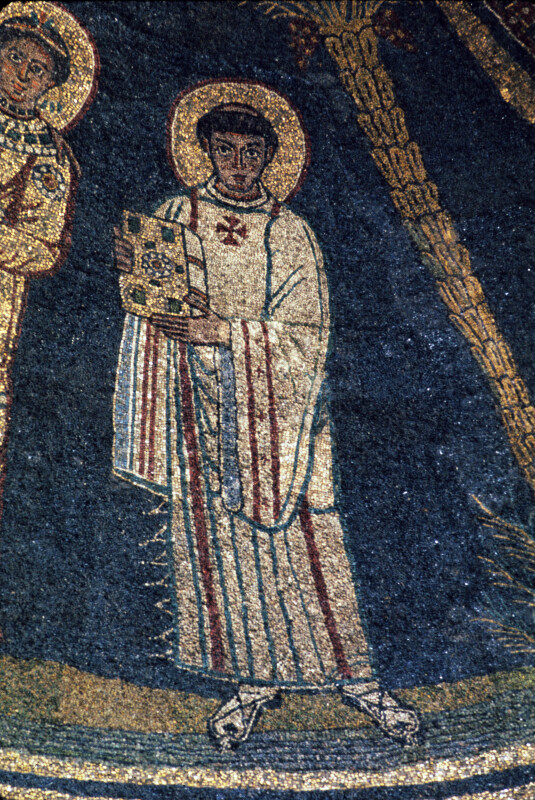 Rome, Santa Prassede, apse mosaic, St. Zeno, a Roman priest and martyr