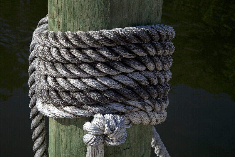 Rope Tied Around a Post