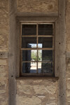 Schumacher House Window with Wooden Frame