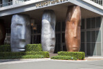 Sculpted Columns at a Hotel