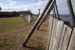 Sea Wall of Reconstructed Fort Caroline