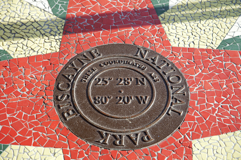 Seal Containing Coordinates of Biscayne National Park