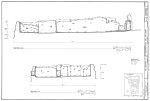Section Drawings across the Nave and Sacristy of San Buenaventura