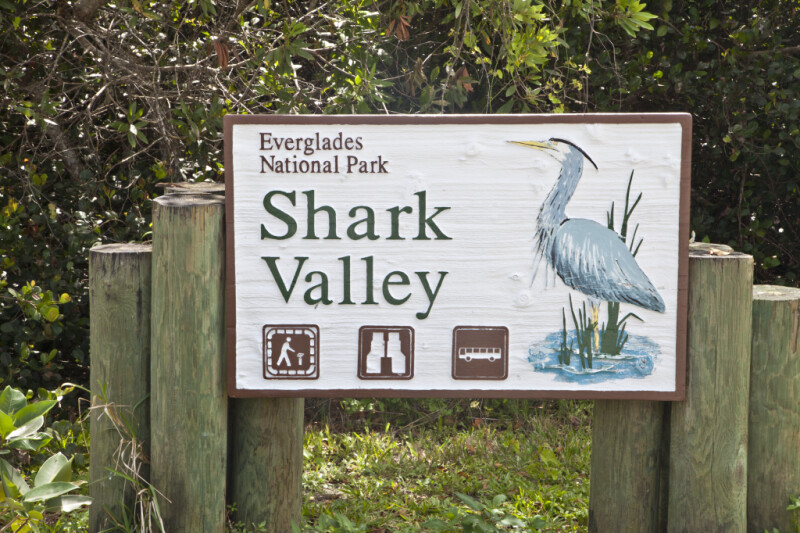 Shark Valley Park Sign