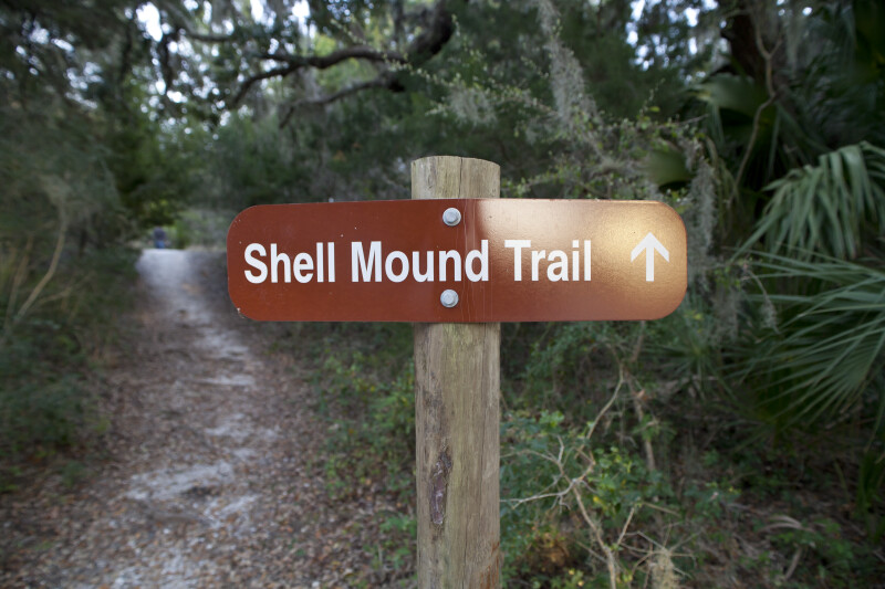 Shell Mound Trail Sign