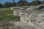 Short Walls Made of Coquina at Castillo de San Marcos