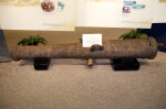 Side View of a Cannon on Display at the Timucuan Preserve Visitor Center of Fort Caroline National Memorial