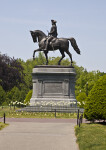 Sidewalk Leading up to the Equestrian Statue of  George Washington at the Boston Public Garden