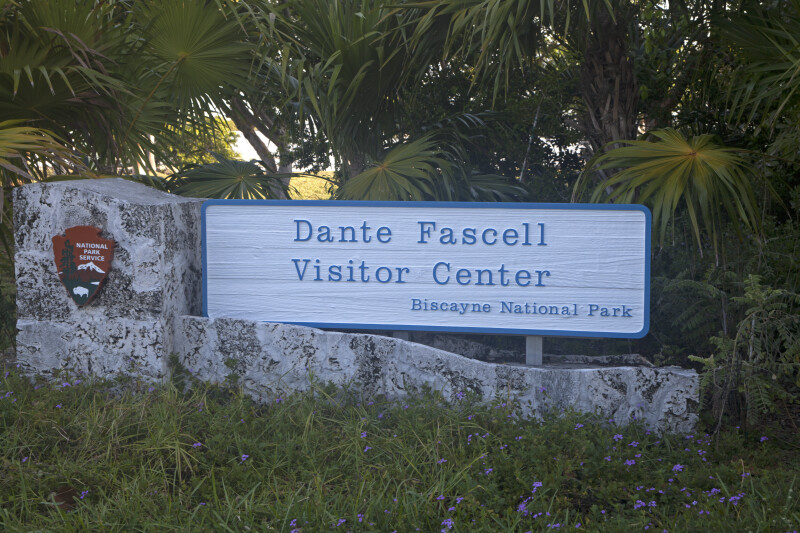 Sign for the Dante Fascell Visitor Center