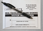 Signature Line on Absentee Ballot Envelope