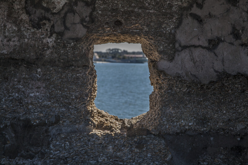 Small Window Cut into the Bartizan on the Southeast Corner of Castillo de San Marcos