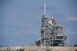 Space Shuttle on Launch Pad