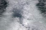 Splashing Water Behind a Boat