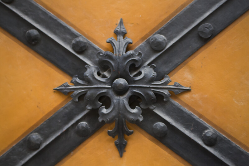 Square Door Decoration at New Town Hall