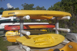 Stacked Kayaks