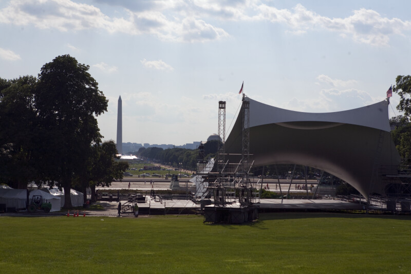Stage by National Mall