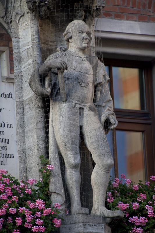 Statue of a Man at New Town Hall