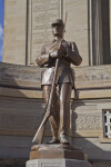 Statue of Army Soldier at Soliders and Sailors' Memorial Hall