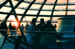Sunset in Berlin from the Dome of the Reichstag