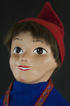 Switzerland Boy Puppet with Hand Painted Face (Extreme Close Up)
